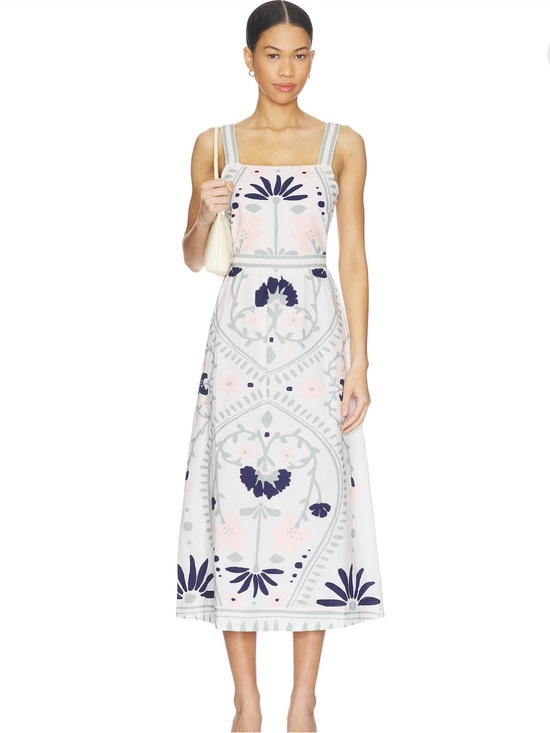 Cleobella Dresses & Skirts - Cleobella Carmen Midi Dress in Liliana Blue Surf Print